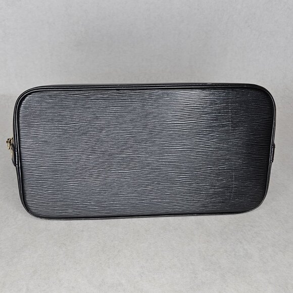 Louis Vuitton Black Epi Leather Alma PM Tote Bag Purse Handbag with COA - Picture 10 of 16